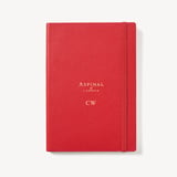 A5 Softback Notebook Red Pebble