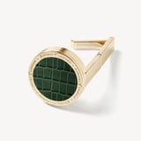 Foldable Handbag Hook Deep Shine Evergreen Small Croc