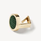 Foldable Handbag Hook Deep Shine Evergreen Small Croc