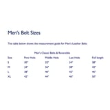 Classic Men's Belt Deep Shine Amazon Brown Croc