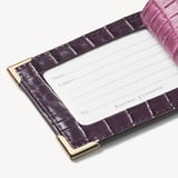 Set of 2 Luggage Tags Deep Shine Fig Small Croc