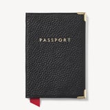 Passport Cover Black Pebble