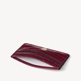 Slim Credit Card Holder Merlot Patent Croc