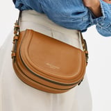 Small Stella Satchel Crossbody Smooth Tan