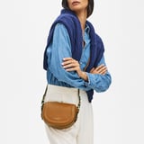 Small Stella Satchel Crossbody Smooth Tan