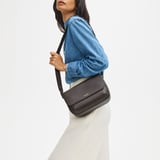 Ella Grande Crossbody Chocolate Pebble