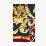 Merino & Silk Stole Fig Merino Wool