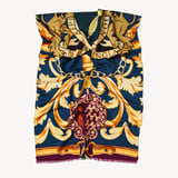Merino & Silk Stole Fig Merino Wool