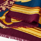 Merino & Silk Stole Fig Merino Wool
