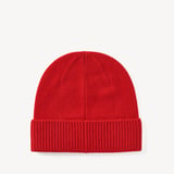 Pure Cashmere Beanie Hat Ruby Red Cashmere