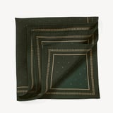 Pure Silk Pocket Square Evergreen Quadrant