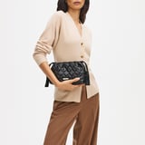 Amelia Black Quilted Nappa