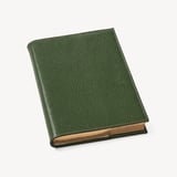 A5 Refillable Luxury Journal Racing Green Pebble with Soft Suede Lining