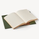 A5 Refillable Luxury Journal Racing Green Pebble with Soft Suede Lining