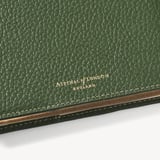 A5 Refillable Luxury Journal Racing Green Pebble with Soft Suede Lining