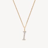 Diamond Initial I Necklace 0.062ct Diamond