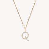 Diamond Initial Q Necklace 0.154ct Diamond