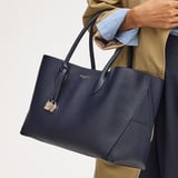 London Tote Navy Pebble