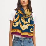 Merino & Silk Stole Fig Merino Wool