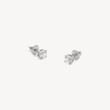 Floating Diamond 1ct Solitaire Stud Earrings  1.03ct Diamond
