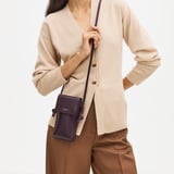 Ella Crossbody Phone Pouch Fig Pebble