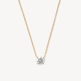 Floating Diamond 0.50ct Solitaire Necklace 0.53ct Diamond