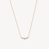 Graduating Diamond Necklace 0.145ct Diamond