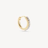 Diamond Bee Charm Earrings 0.416ct White Sapphire & Citrine
