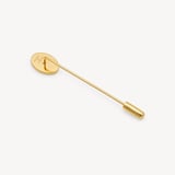 Oval Tie & Lapel Pin 18ct Gold Vermeil