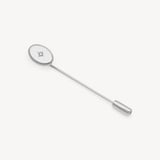 Oval Tie & Lapel Pin Sterling Silver