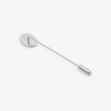 Oval Tie & Lapel Pin Sterling Silver
