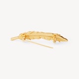 Feather Brooch 18ct Gold Plated