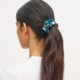 Silk Eye Mask Set Peacock Blue Woodland Pure Silk