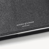 A5 Refillable Luxury Journal Black Saffiano with Soft Suede Lining