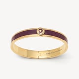 Enamel Bangle Fig Enamel & 18ct Gold Plated