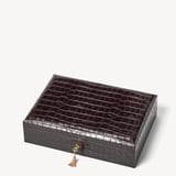 Glasses Case Deep Shine Amazon Brown Croc
