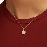 Gemini Zodiac Pendant Necklace Gemini in 18ct Gold Vermeil