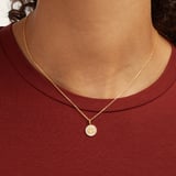 Libra Zodiac Pendant Necklace Libra in 18ct Gold Vermeil