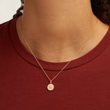Capricorn Zodiac Pendant Necklace Capricorn in 18ct Gold Vermeil