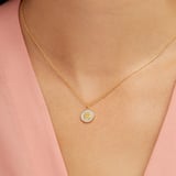 Aquarius Zodiac Pendant Necklace Aquarius in 18ct Gold Vermeil