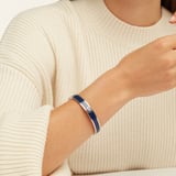 Enamel Bangle Navy Enamel & Palladium Silver Plated
