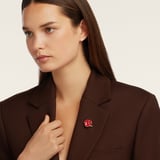 Poppy Brooch Red Enamel & 18ct Gold Plated