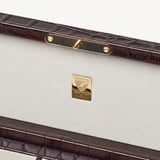 Five Piece Watch Box Deep Shine Amazon Brown Croc