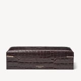 Five Piece Watch Box Deep Shine Amazon Brown Croc