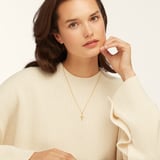 Cross Pendant Necklace 18ct Gold Vermeil