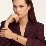 Enamel Bangle Racing Green Enamel & 18ct Gold Plated