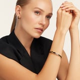 Thin Enamel Bangle Black Enamel & 18ct Gold Plated