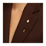 Oval Tie & Lapel Pin 18ct Gold Vermeil