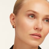 Enamel Huggie Earrings Black Enamel & 18ct Gold Plated