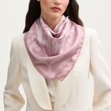 Lancashire Rose Silk Scarf Rose Pink Pure Silk